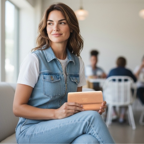 Gucci Swing Continental Pink Leather Wallet - Picture 2 of 9